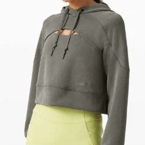 Lululemon Black Get Centered Crop Hoodie - Size 6